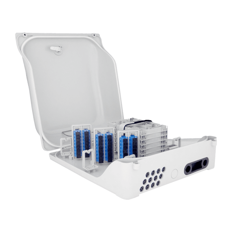 Indoor Termination Box | 48 Patch 144 Fibers 48 Ports, vista 3