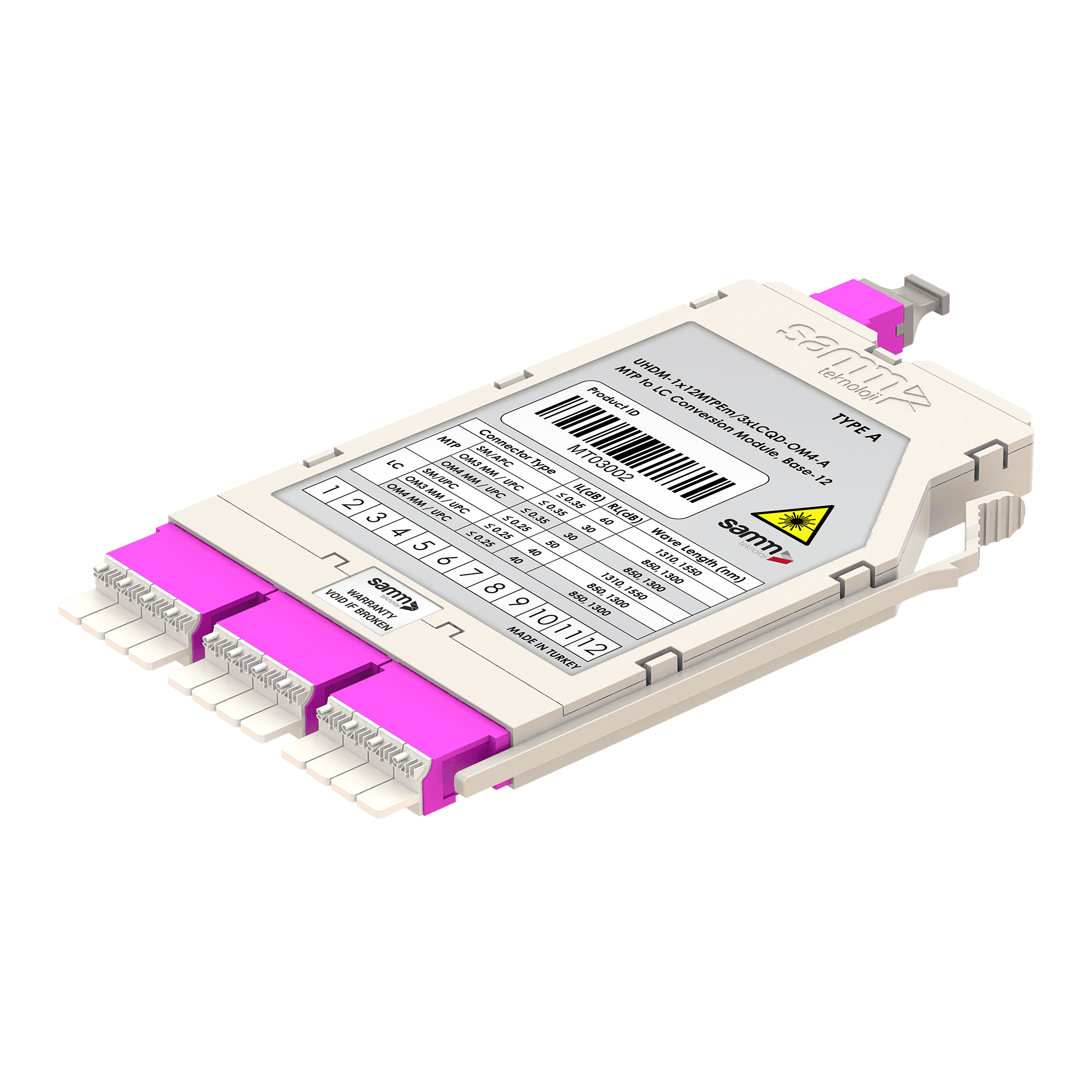 G-Connect | UHD MTP-LC Conversion Module | OM4 | Base-12