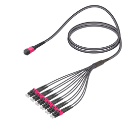 Female MTP Elite to LC/UPC Universal Fanout | Base-12 | Multi Mode G651.OM4 | 4.8/1.8mm, vista 2