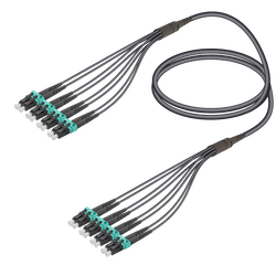 LC/UPC-LC/UPC | 8 Fibers Universal Fanout | Multi Mode G651.OM3 | 4.8/1.8mm, vista 2
