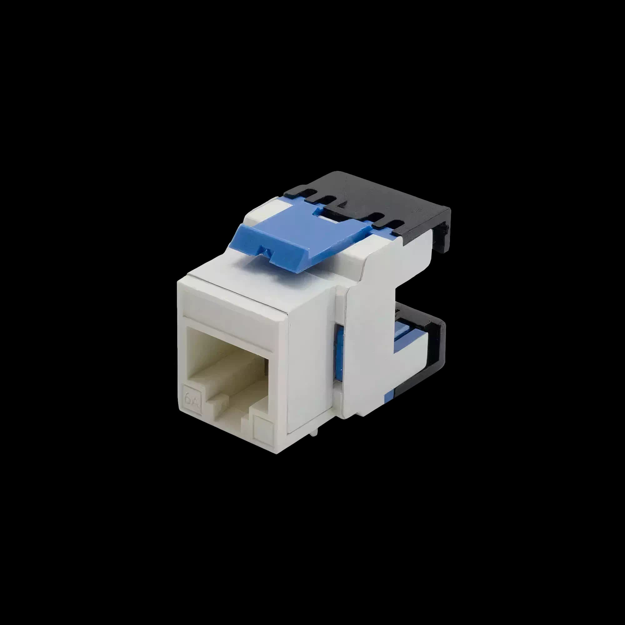 ISO/IEC CAT6A 500MHz Jack to Jack Keystone 180° | Unshielded