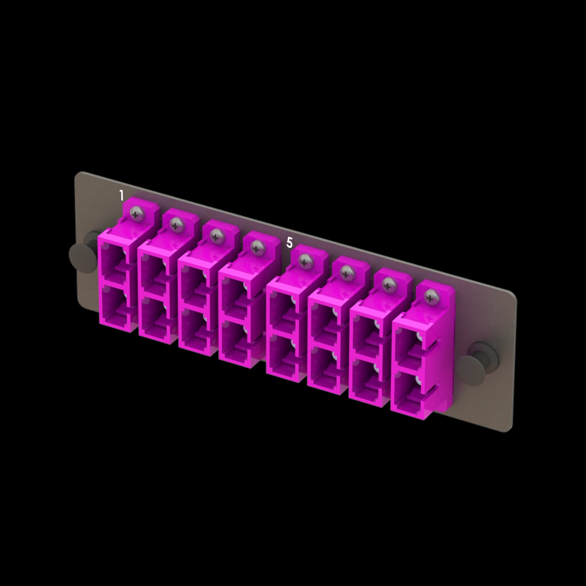 Bright Series | Mechanical Sliding | 8 SC Duplex Module | BM08, vista 5