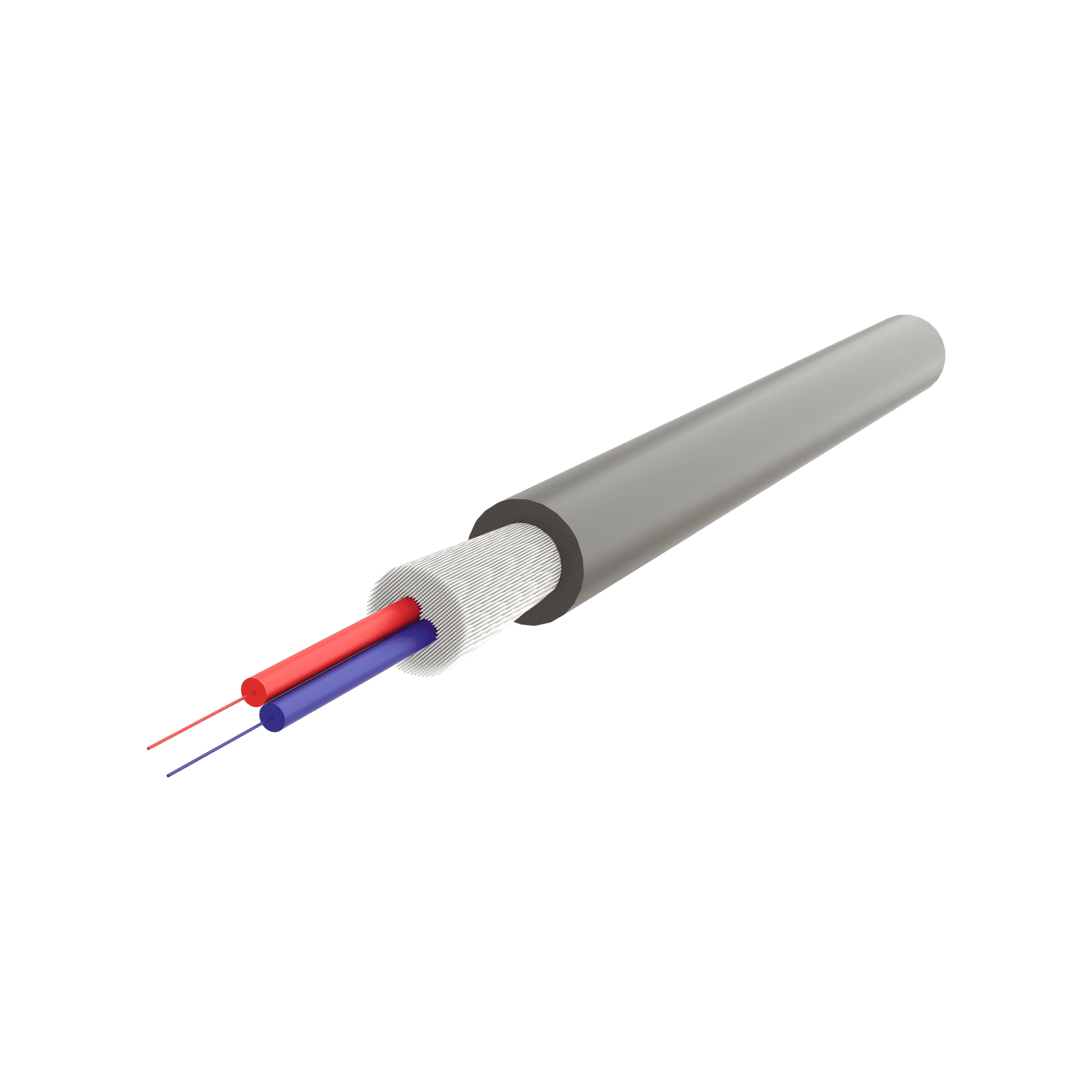 Mini Breakout FTTX Cable 4.8mm | UT-VT9Q(ZN-GY)BH 1x2 | 1000 meters