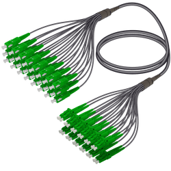 SC/APC-LC/APC | 24 Fibers Universal Fanout | Single Mode G657.A2 | 4.8/1.8mm, vista 2