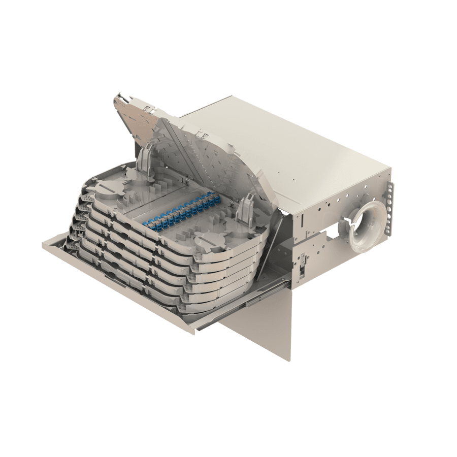 Patch to Patch Fiber Management Shelves | 19" 4U, vista 6