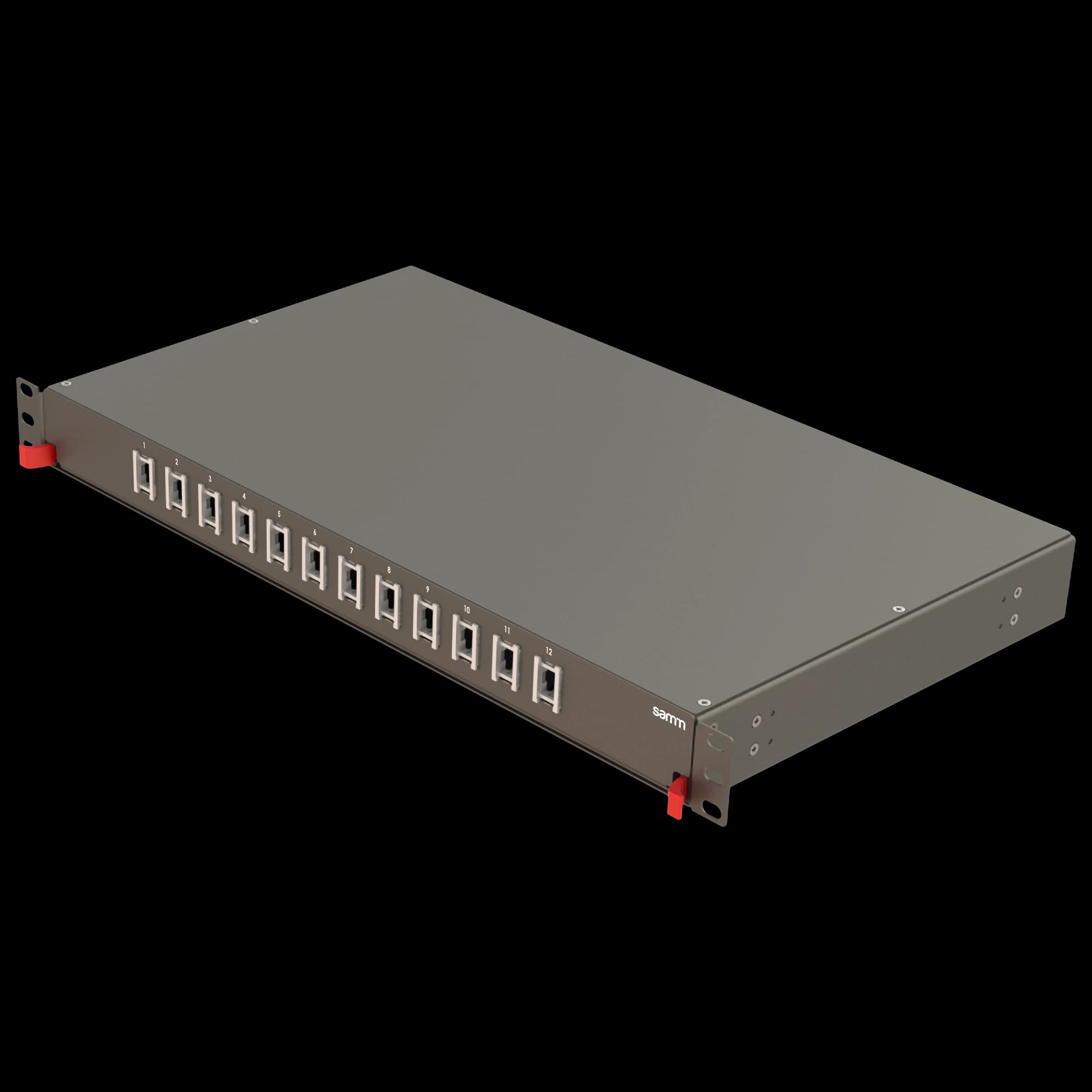 Bright Series | Rail Sliding | 12 Straight Holes | FP11 | Empty Patch Panel