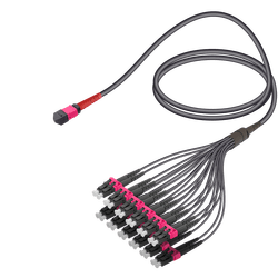 Female MTP Elite to LC/UPC Universal Fanout | Base-24 | Multi Mode G651.OM4 | 4.8/1.8mm, vista 2