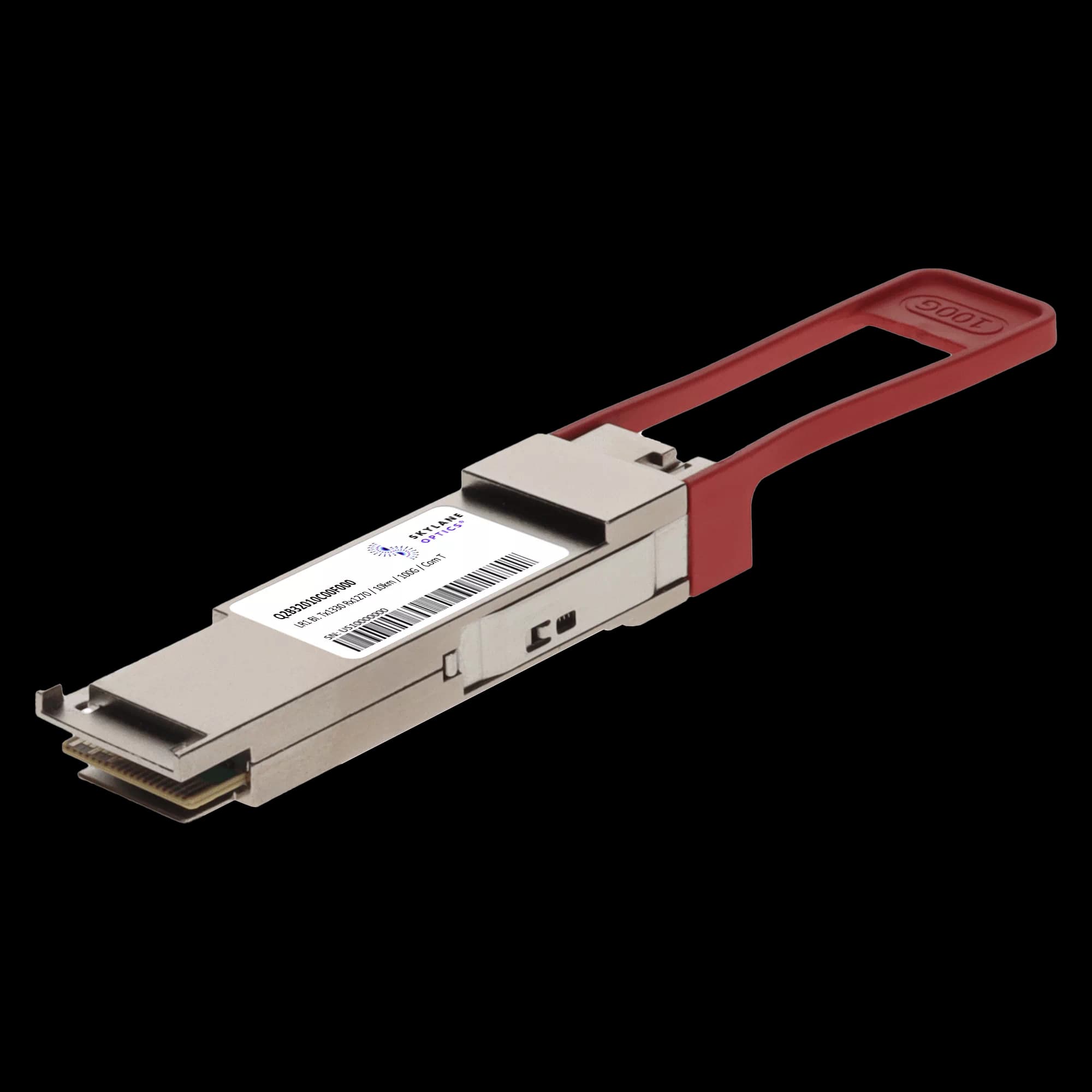 QSFP28 100GbE BiDi (TX1330/RX1270), 10km, Single-Mode, Commercial Temp, w/ FEC Fiber Optic Transceiver Q2B32010C00F