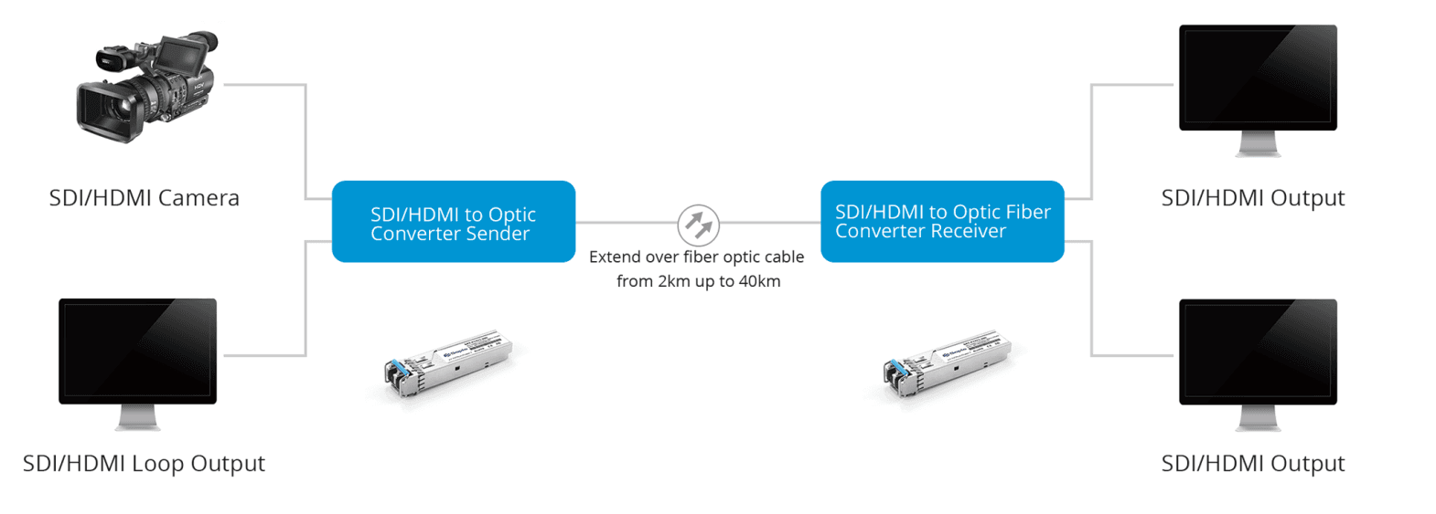 Video 12G SFP, vista 5