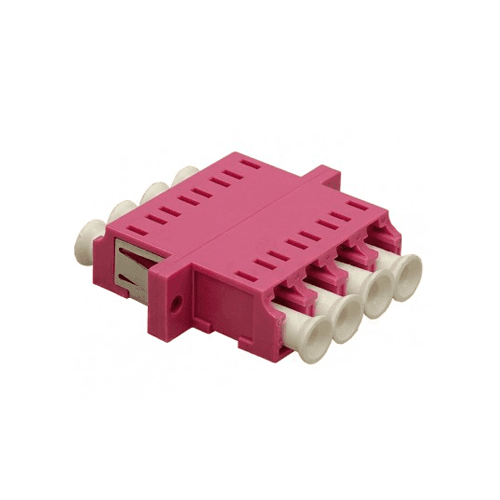 TS-FIBER | TSF-AO-OM4-LC-C – ADAPTADOR ÓPTICO MM OM4 LC CUADUPLEX
