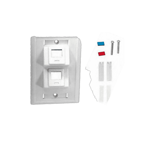 SAMM TECHNOLOGY | MT16753 – 2 Port faceplate – angled