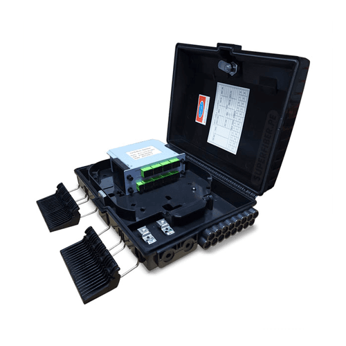 TS-FIBER | TSF-NAP-1X16 – CAJA DE DISTRIBUCIÓN NAP DE 16 SALIDAS CON ACCS DE SANGRADO CON SPLITTER MODULAR 1X16