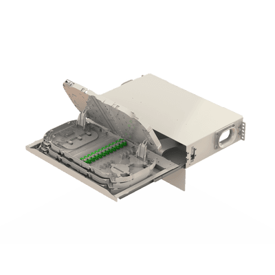SAMM TECHNOLOGY | MT08894 – ODF ABATIBLE METALICA DE 96H, LC/APC, 19″, INCL PIGTAIL, ADAPT Y ACCS DE MONTAJE