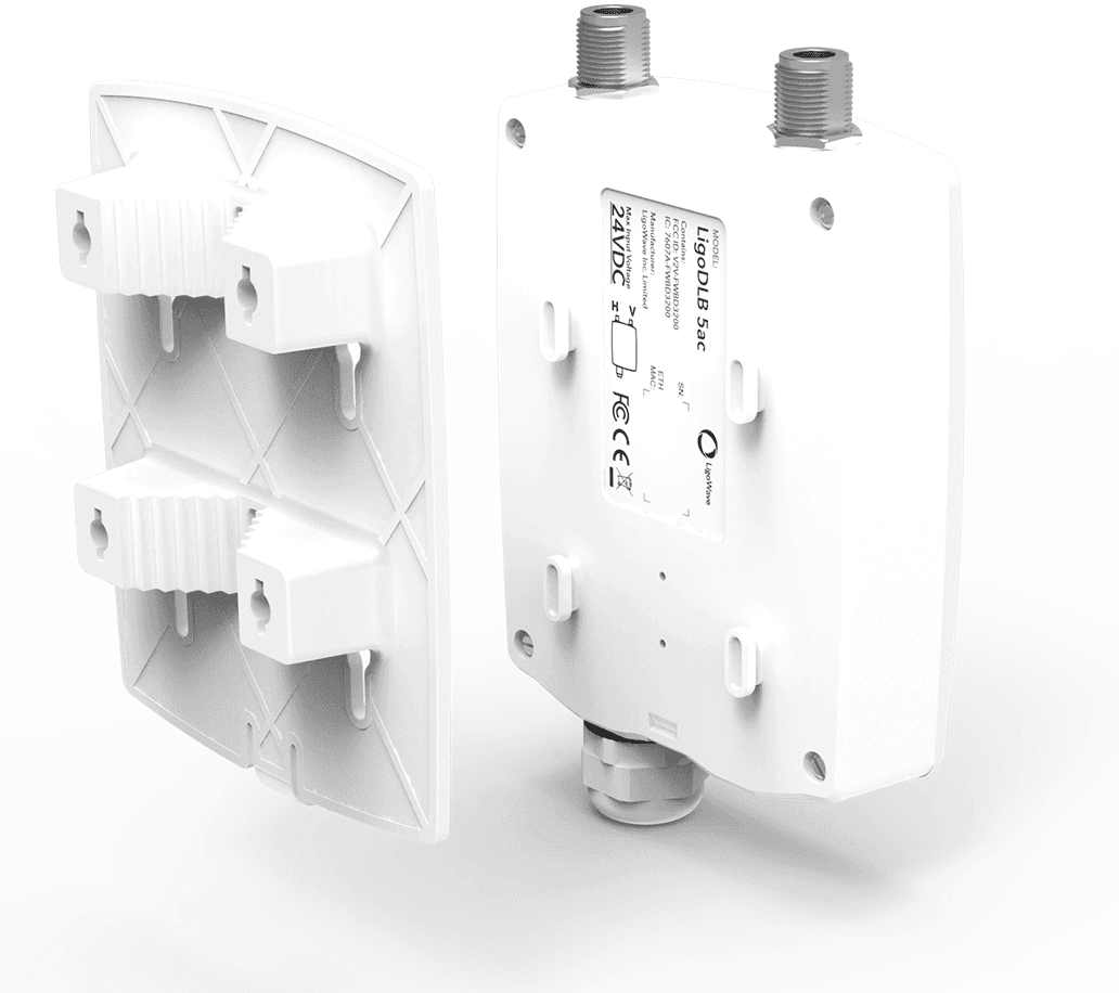 LIGOWAVE | LigoDLB 5AC – AP Outdoor en 5 GHz, 802.11ac. De antena externa.