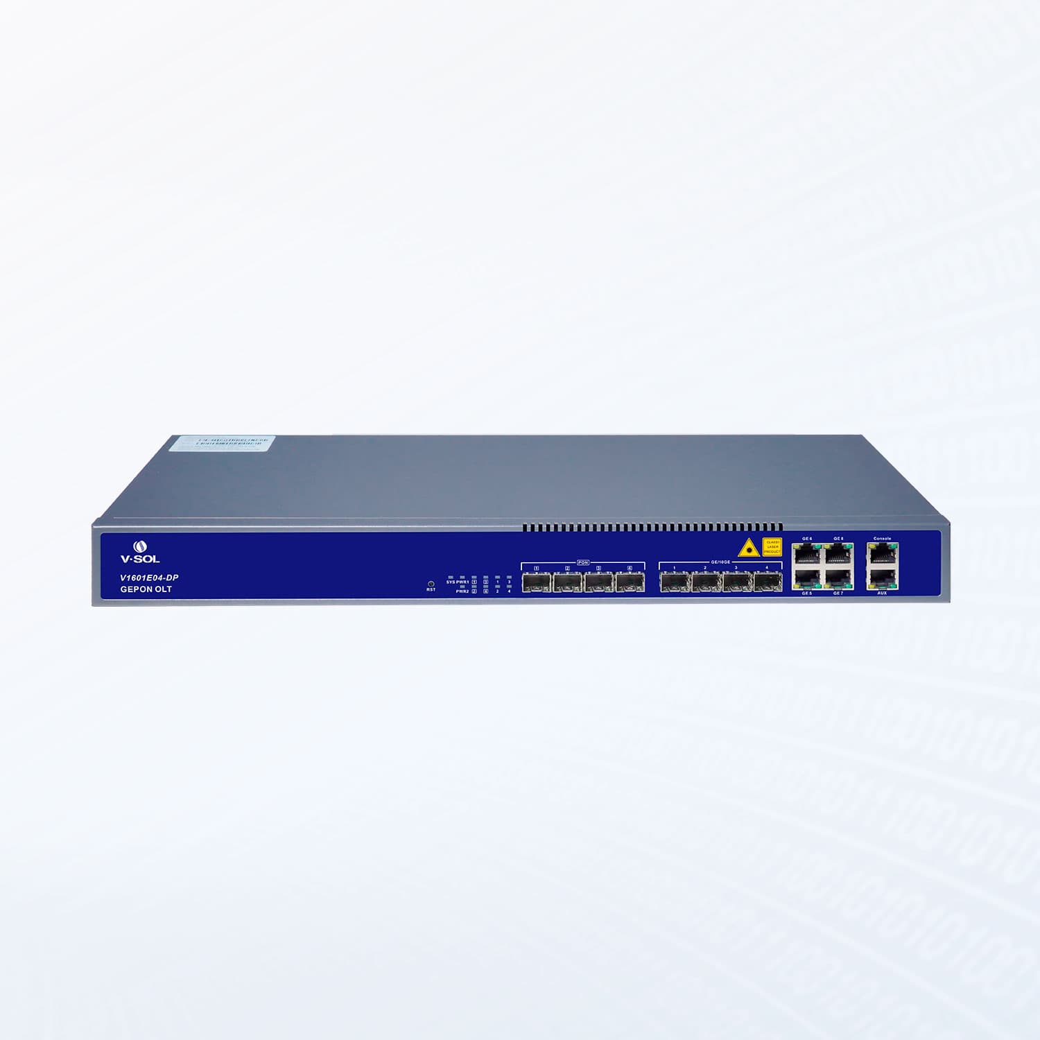 V1601E04-DP/BT — 4 Port EPON OLT, vista 2
