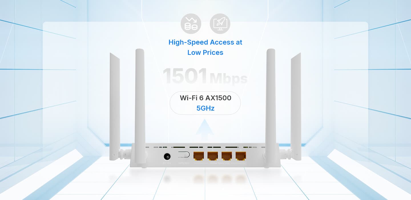 HG5020-AX15-4G-L — 1GE WAN+3GE LAN+Wi-Fi 6 Router, vista 6
