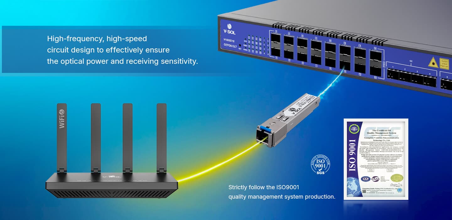 EPON OLT SFP PX20++++ Optical Module, vista 4