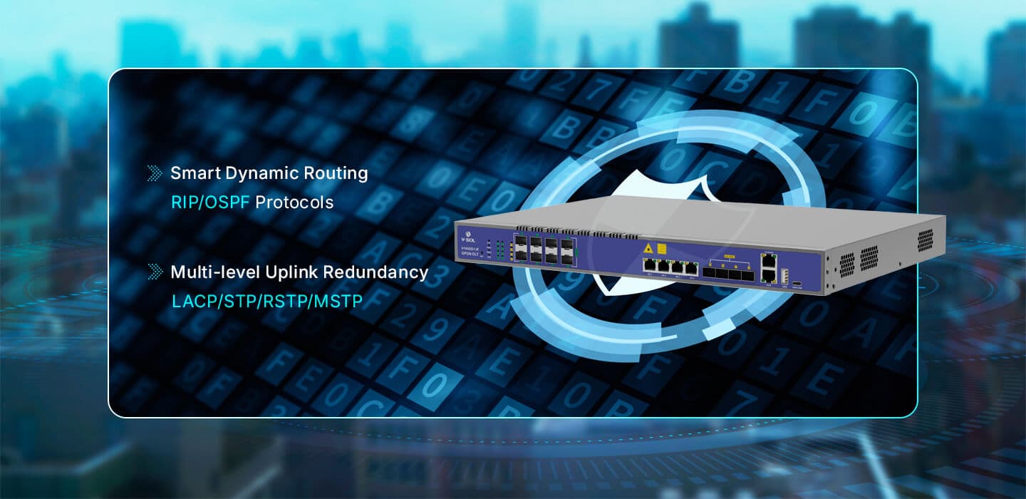 V1600G1-R — 8 Port GPON OLT, vista 10