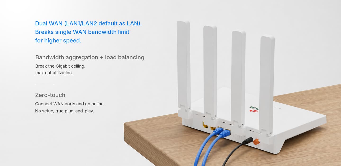 HG5013-4G PRO — 1GE WAN+3GE LAN+Wi-Fi 6 Router, vista 11