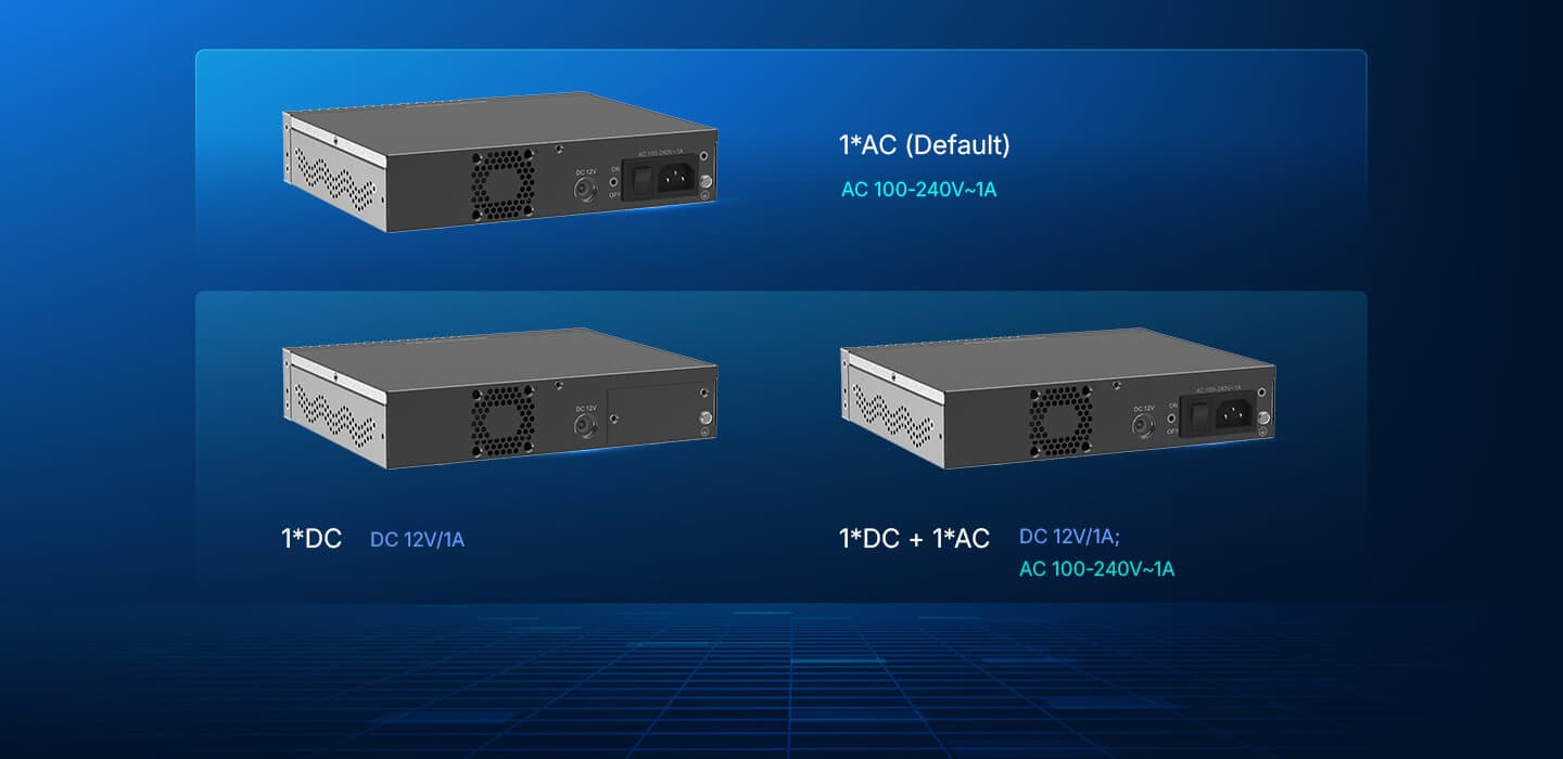 V1600GT-Z — Dual PON GPON OLT, vista 12
