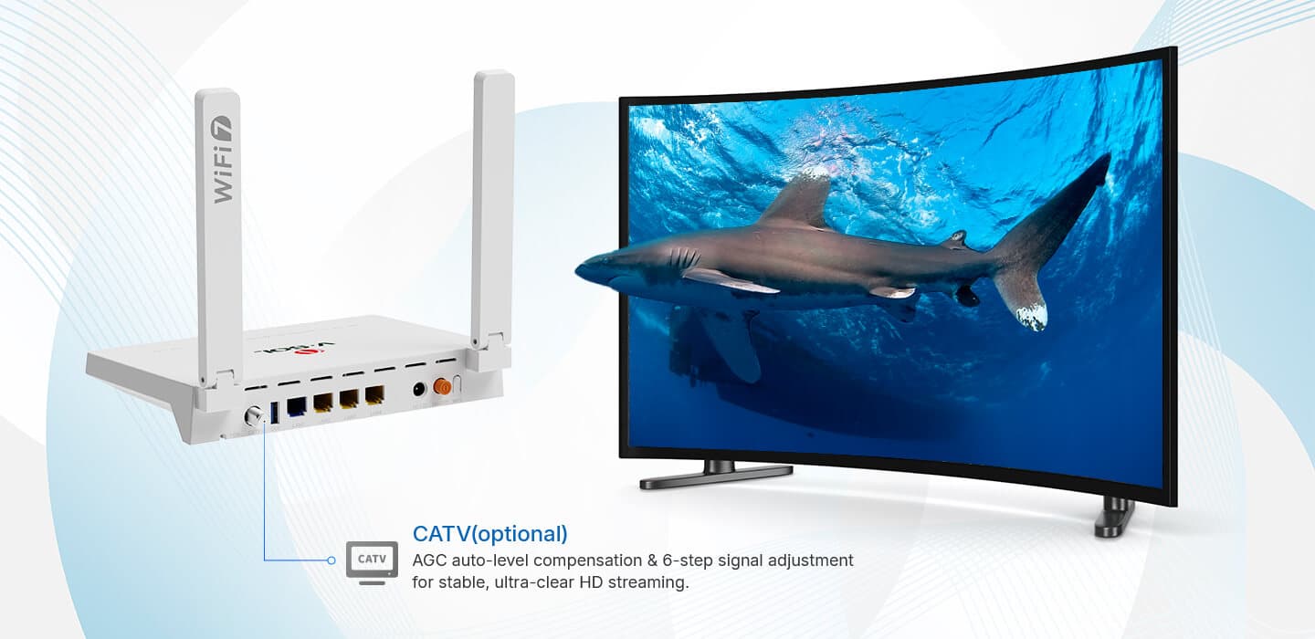 V2804BE36(T)-H — 1XPON+4LAN+1USB+Wi-Fi 7 HGU ONT, vista 10
