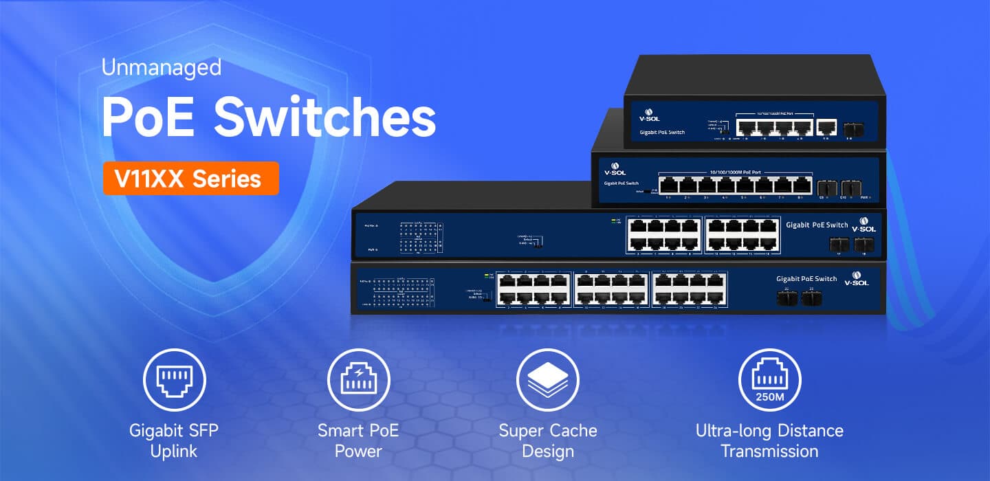 V11XX Series (POE) — Unmanaged POE Switch (V11XX Series), vista 6
