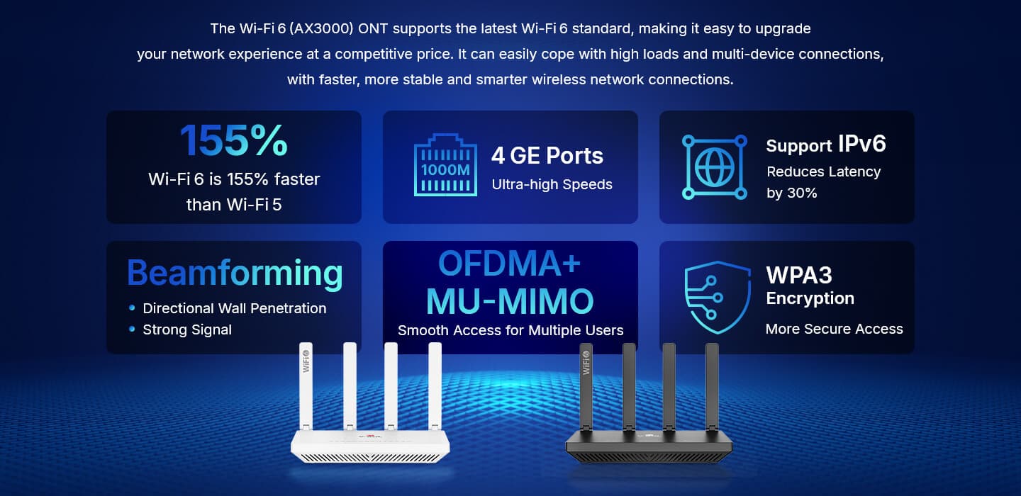 HG3232AX30(T)-A — 1XPON+1GE(WAN/LAN1)+3GE(LAN)+1POTS+1USB3.0+CATV+Wi-Fi 6 HGU ONT, vista 9