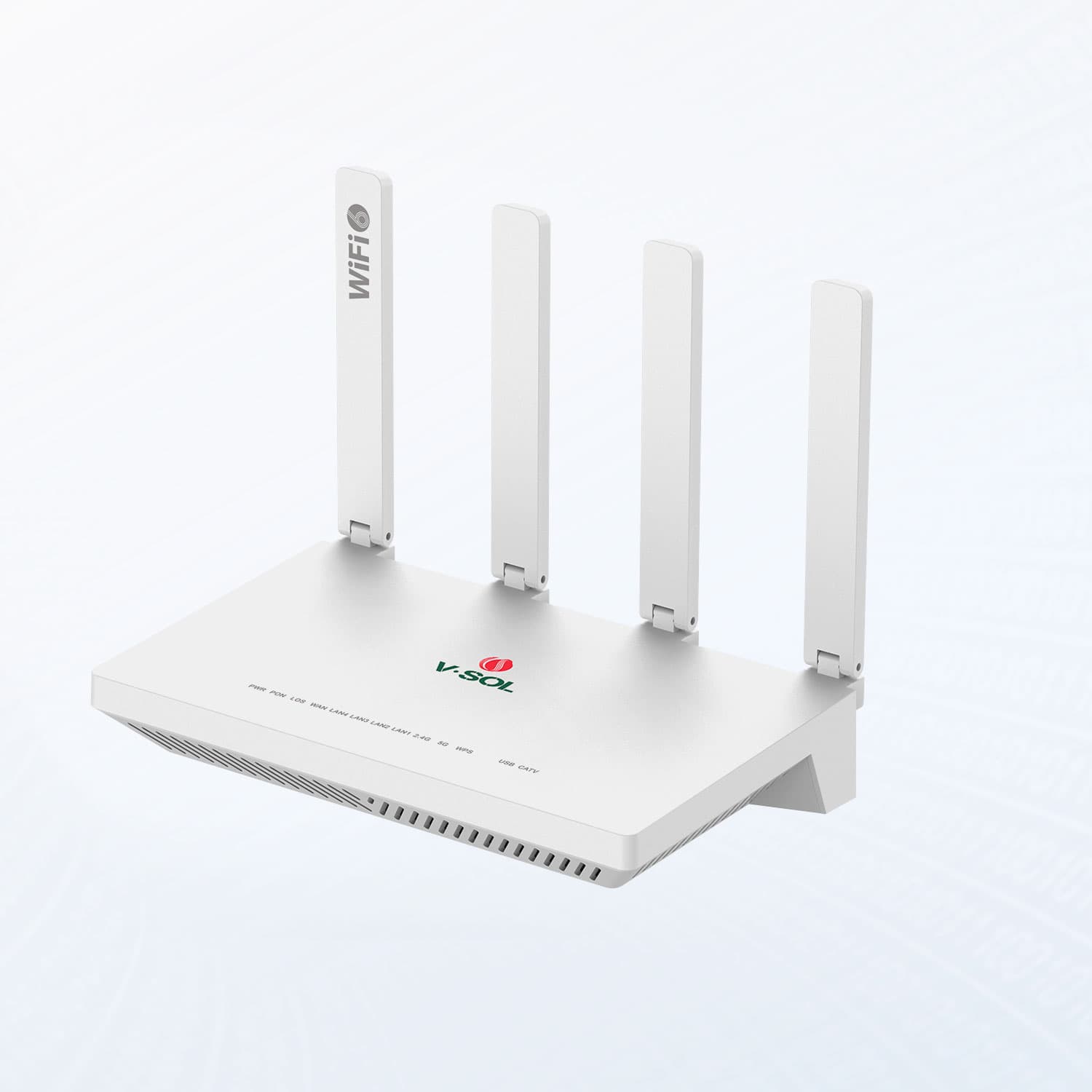 V2804AX30(T)-A — 1XPON+4LAN+1USB3.0+CATV+Wi-Fi 6 HGU ONT, vista 4