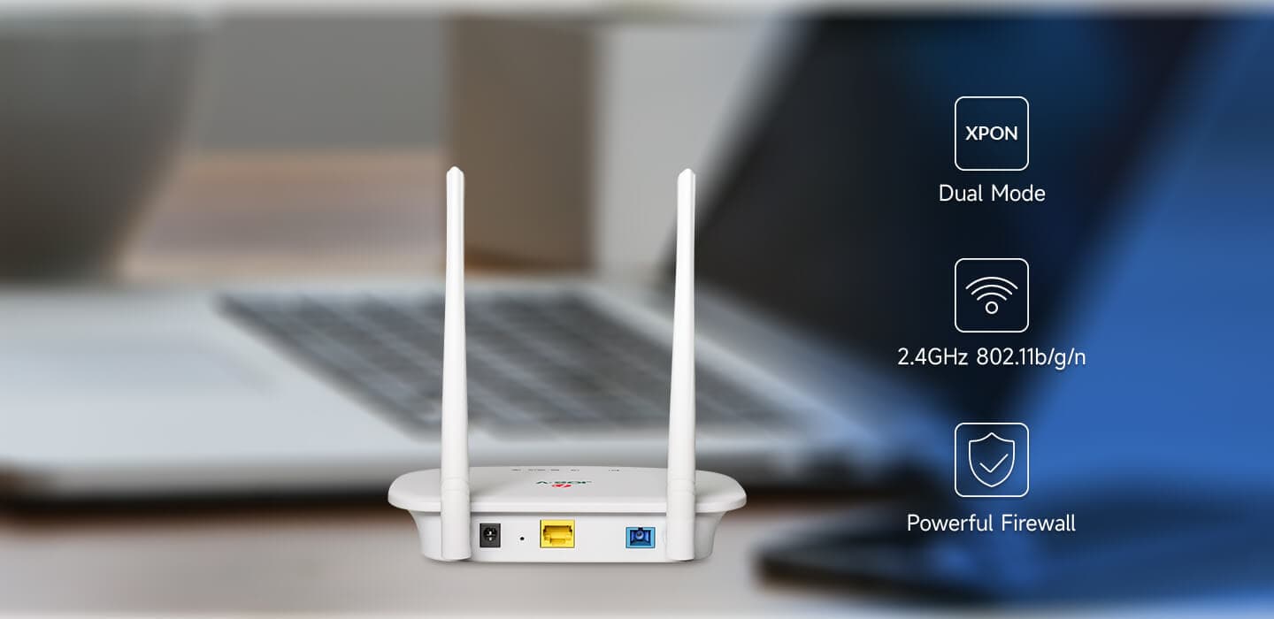 V2801RGW — 1GE+Wi-Fi 4 ONU, vista 7