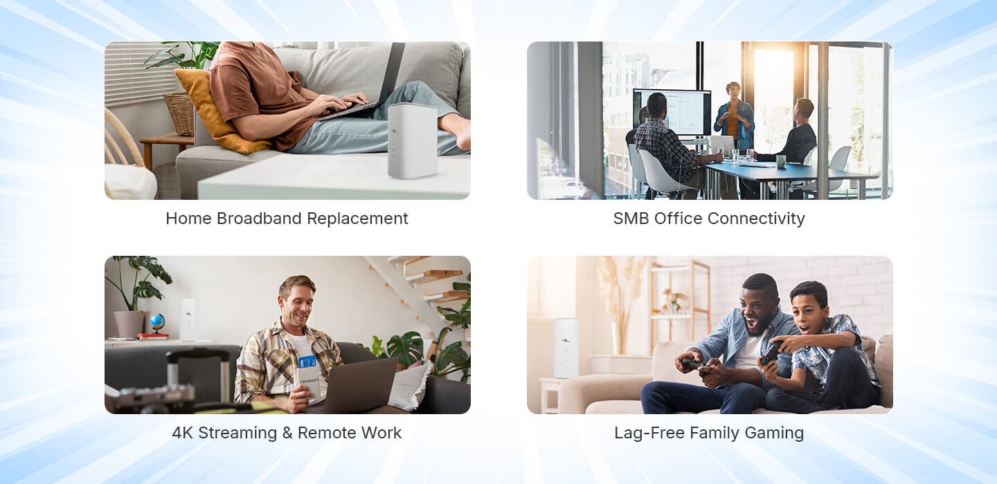 XMC6251 — 5G Indoor CPE, vista 9