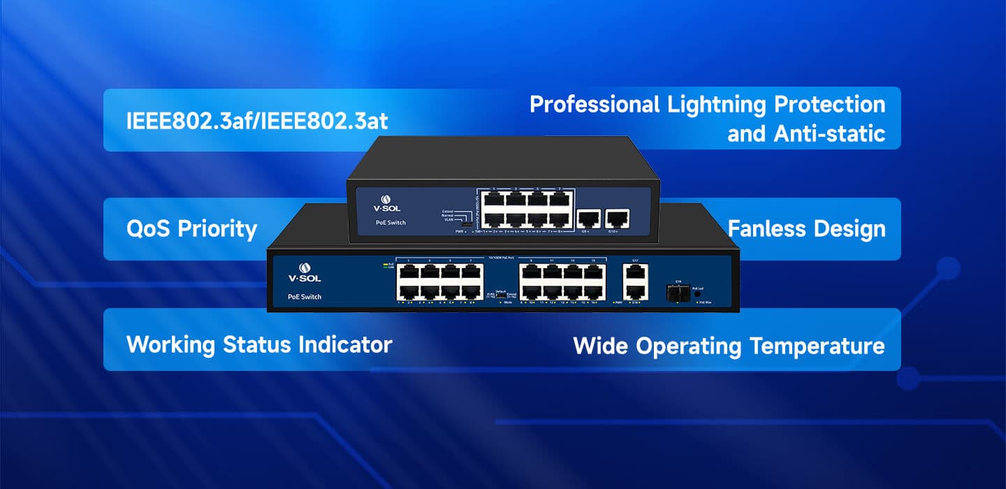 V10XX Series — Unmanaged POE Switch (V10XX Series), vista 12