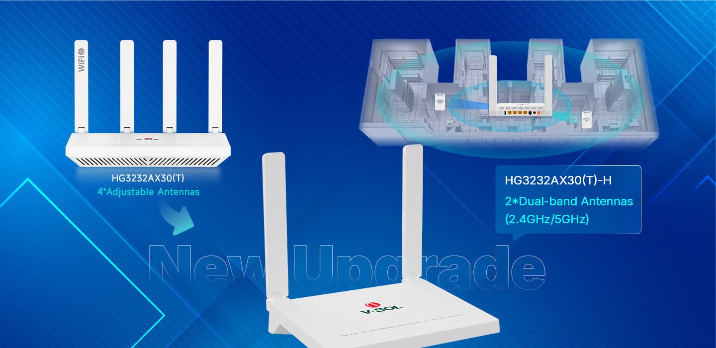 HG3232AX30(T)-H — 1XPON+1GE(WAN/LAN1)+3GE(LAN)+1POTS+1USB3.0+Wi-Fi 6 HGU ONT, vista 7