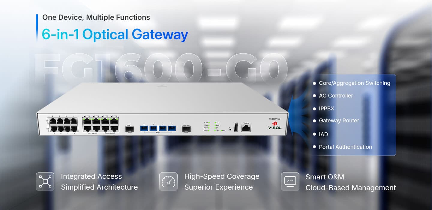 FG1600-G0 — Al-in-one Optical Gateway, vista 7