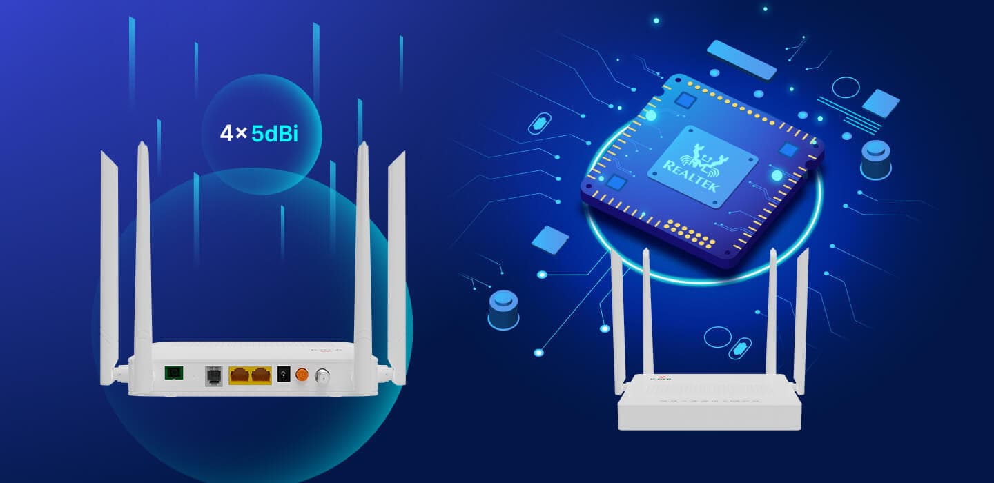 HG323ACT — 2GE+1POTS+Wi-Fi 5+CATV HGU, vista 8